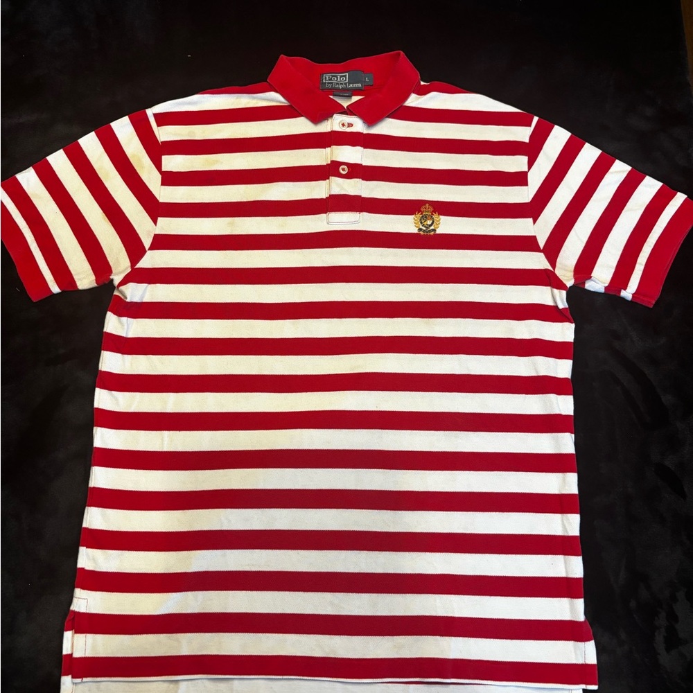 Ralph Lauren Bold Red and White Polo